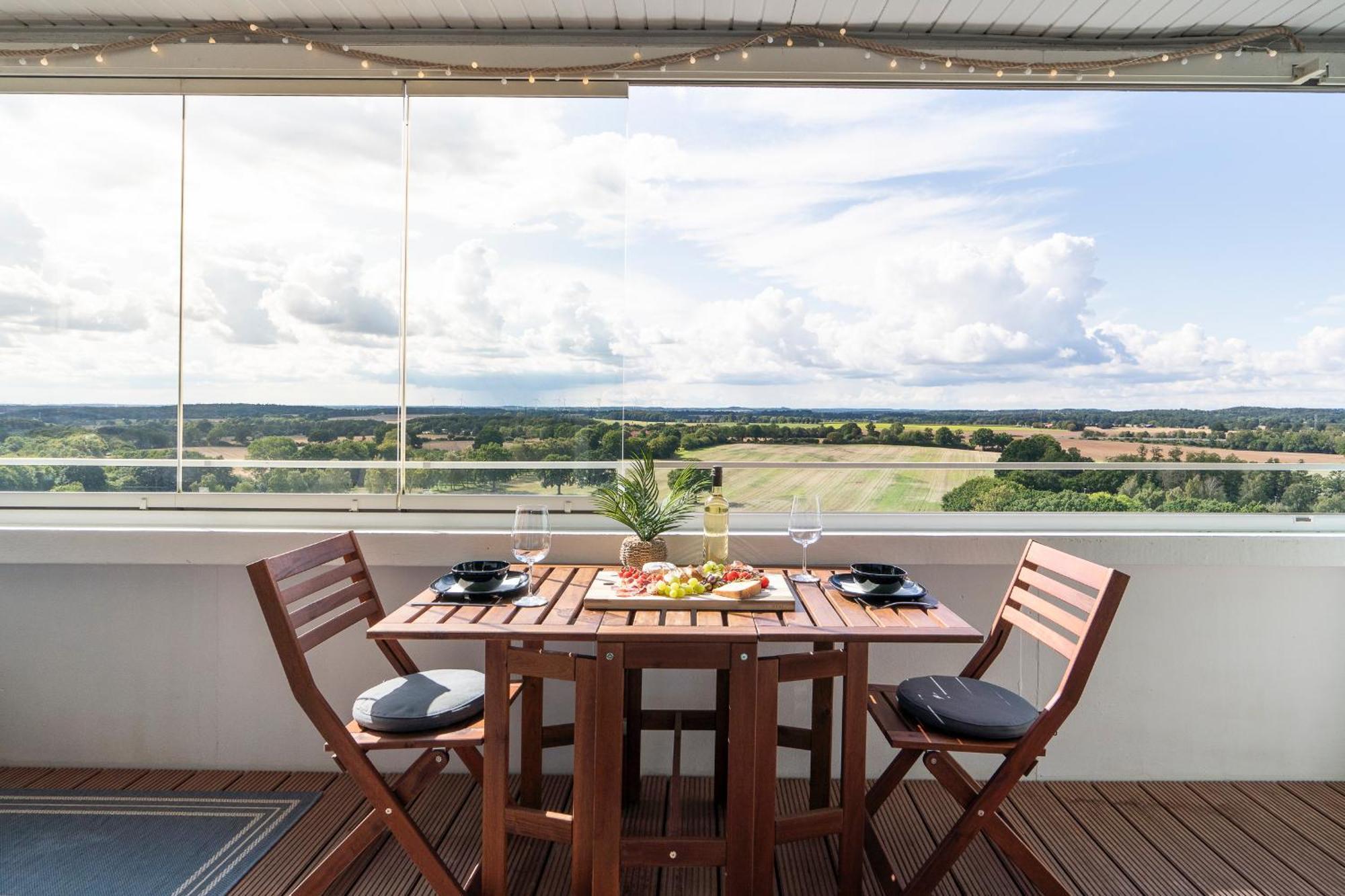 "Penthouse Wolke 12" Mit Unglaublichem Ausblick - Meerblick Sierksdorf Luaran gambar