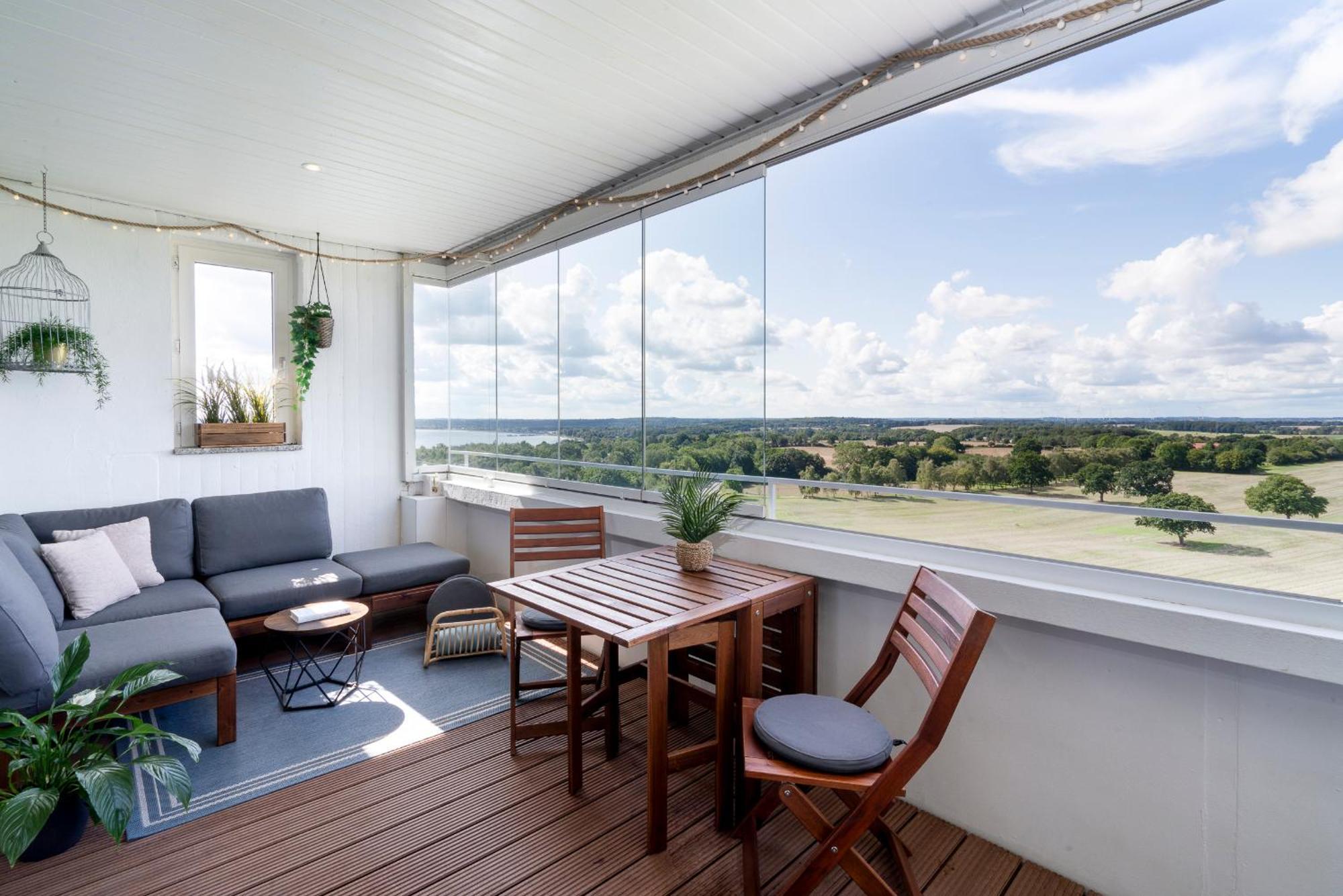 "Penthouse Wolke 12" Mit Unglaublichem Ausblick - Meerblick Sierksdorf Luaran gambar
